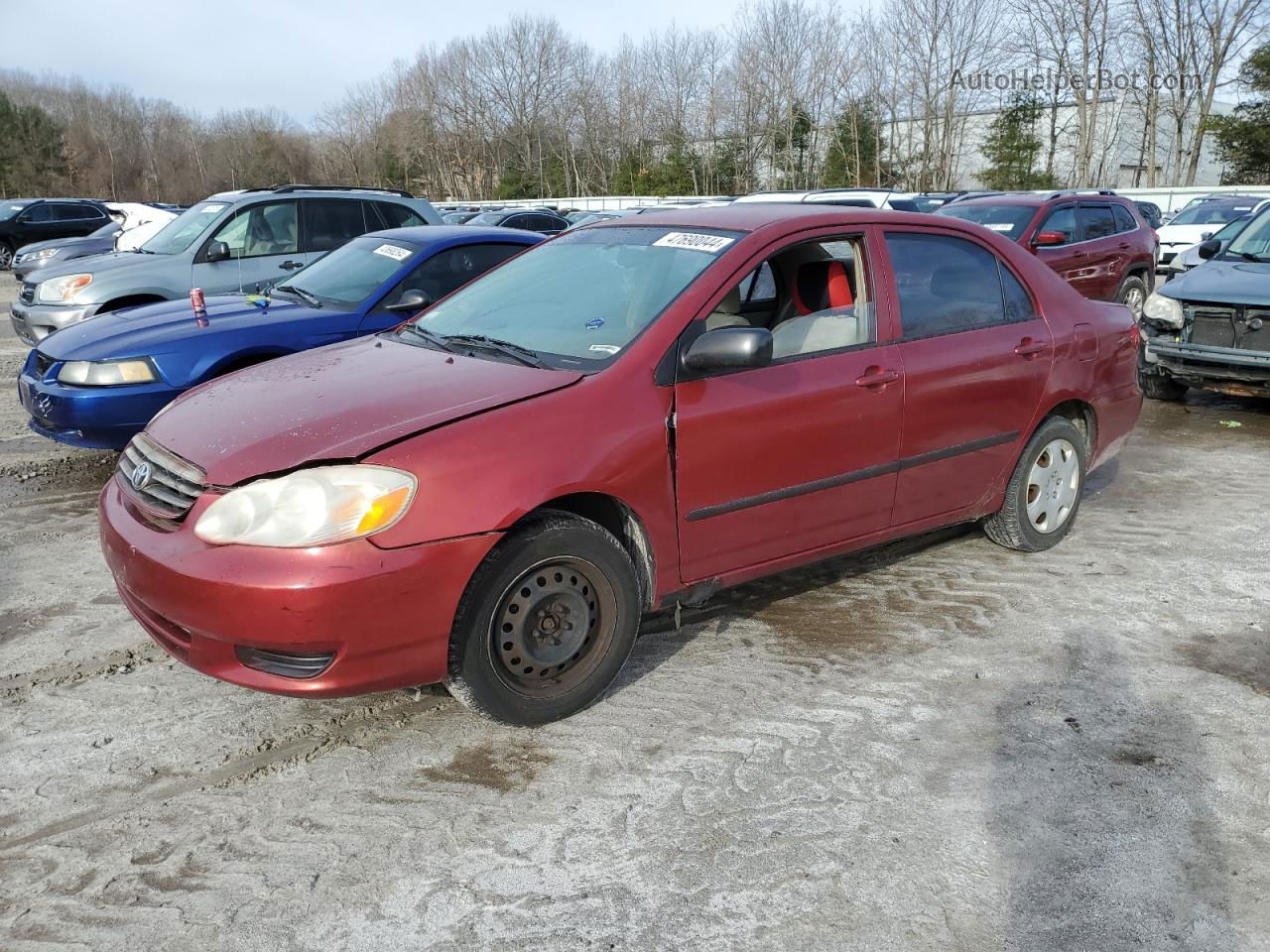 2004 Toyota Corolla Ce Red vin: 1NXBR32E14Z209346