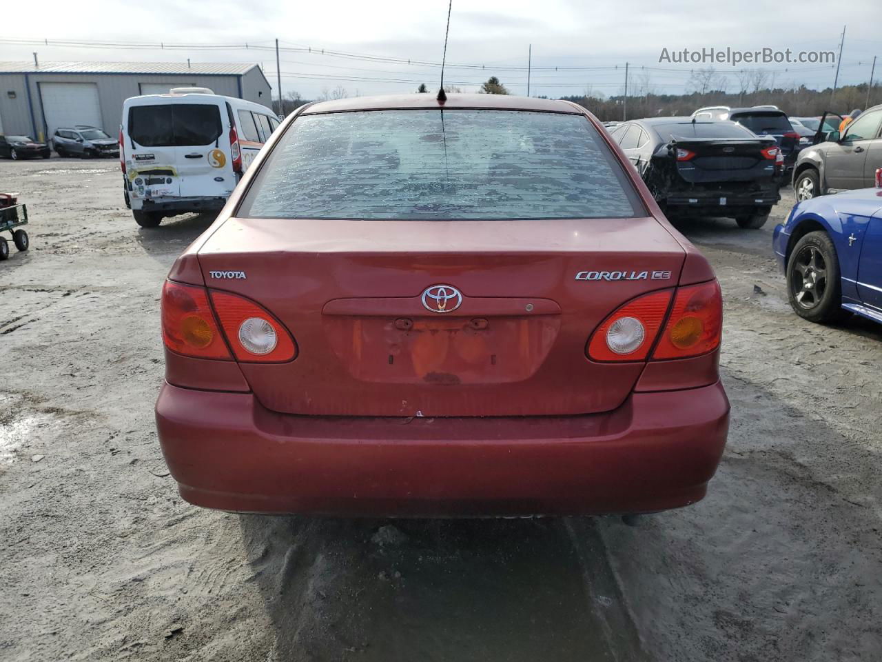 2004 Toyota Corolla Ce Красный vin: 1NXBR32E14Z209346