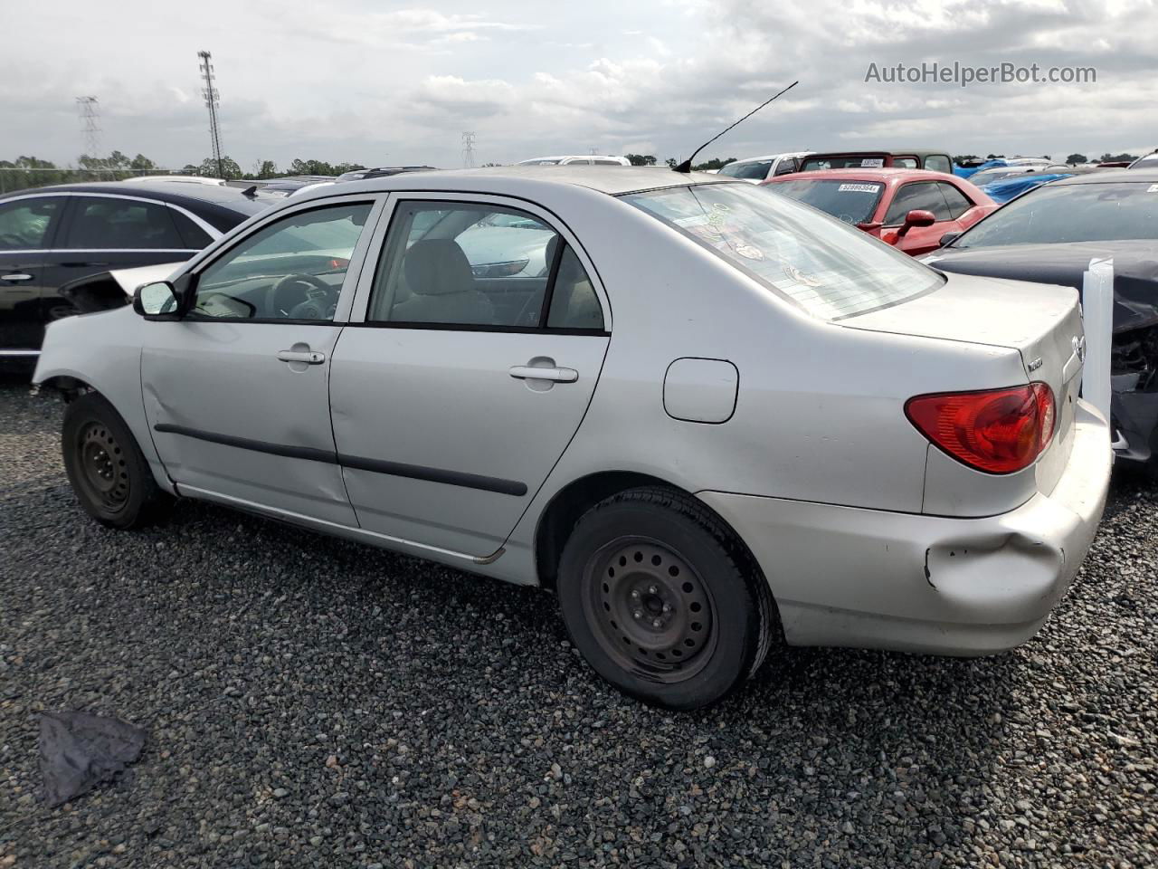 2004 Toyota Corolla Ce Silver vin: 1NXBR32E14Z223604