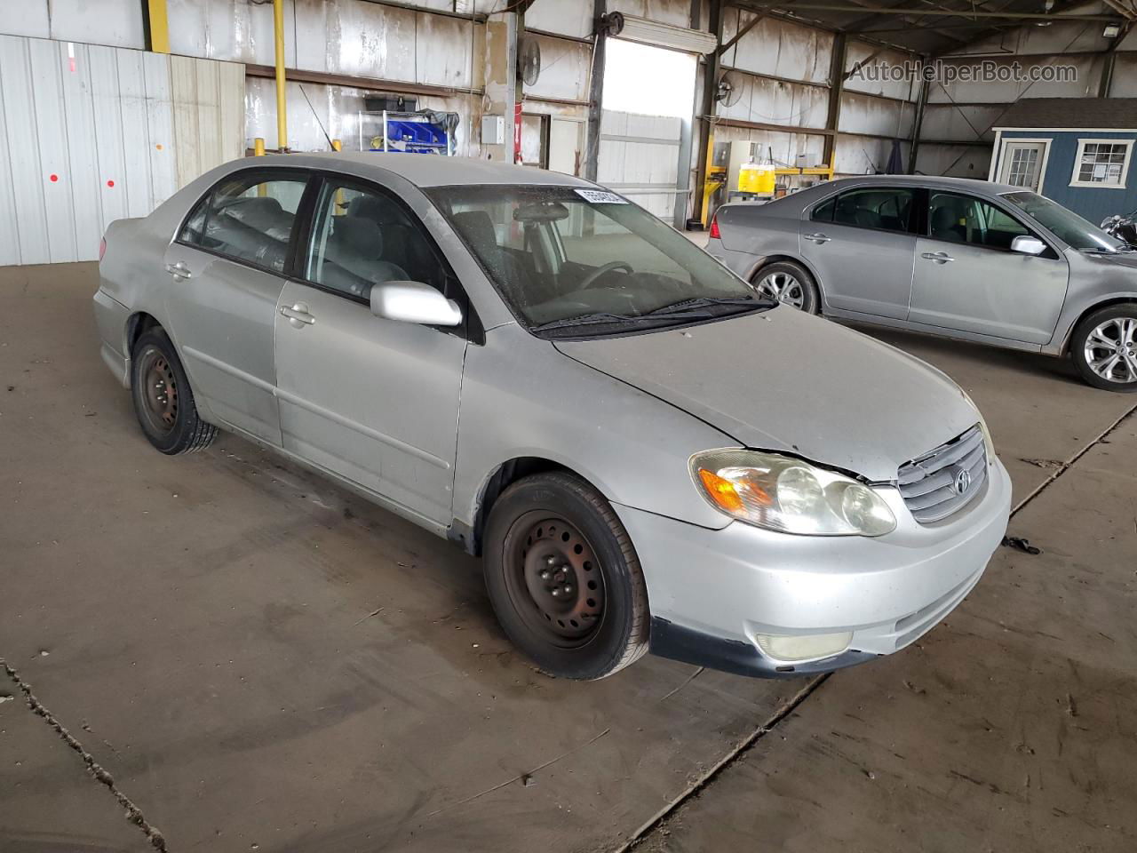 2004 Toyota Corolla Ce Silver vin: 1NXBR32E14Z243755