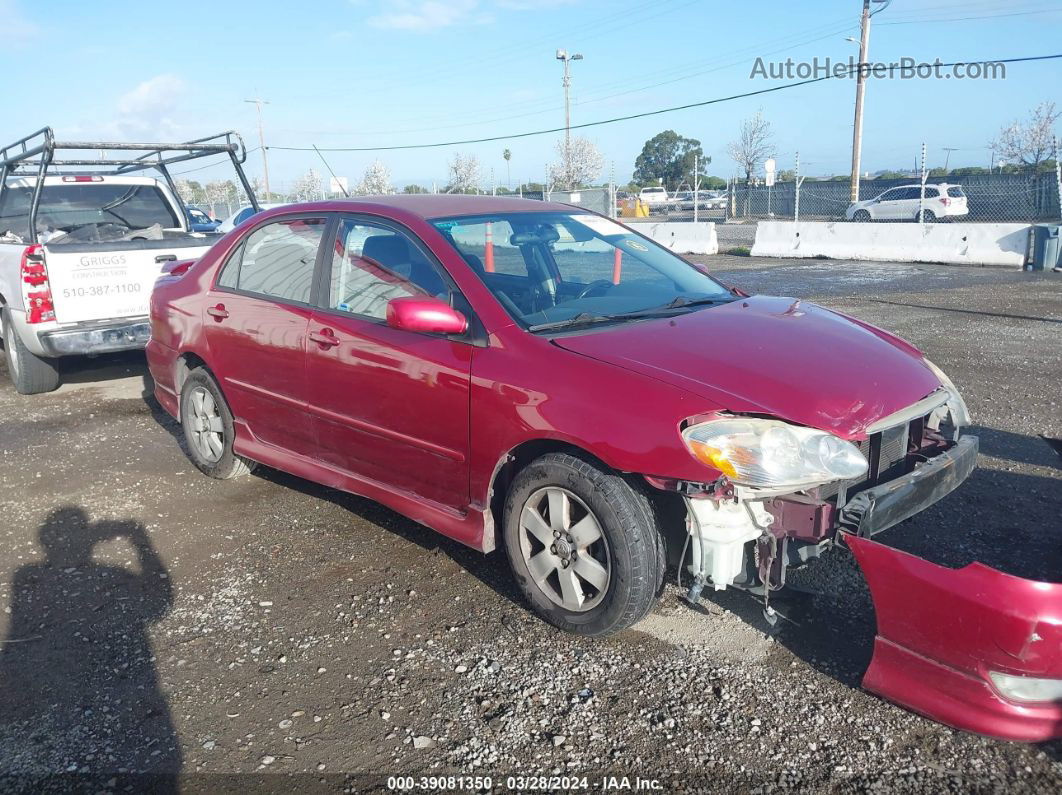 2004 Toyota Corolla S Red vin: 1NXBR32E14Z250110