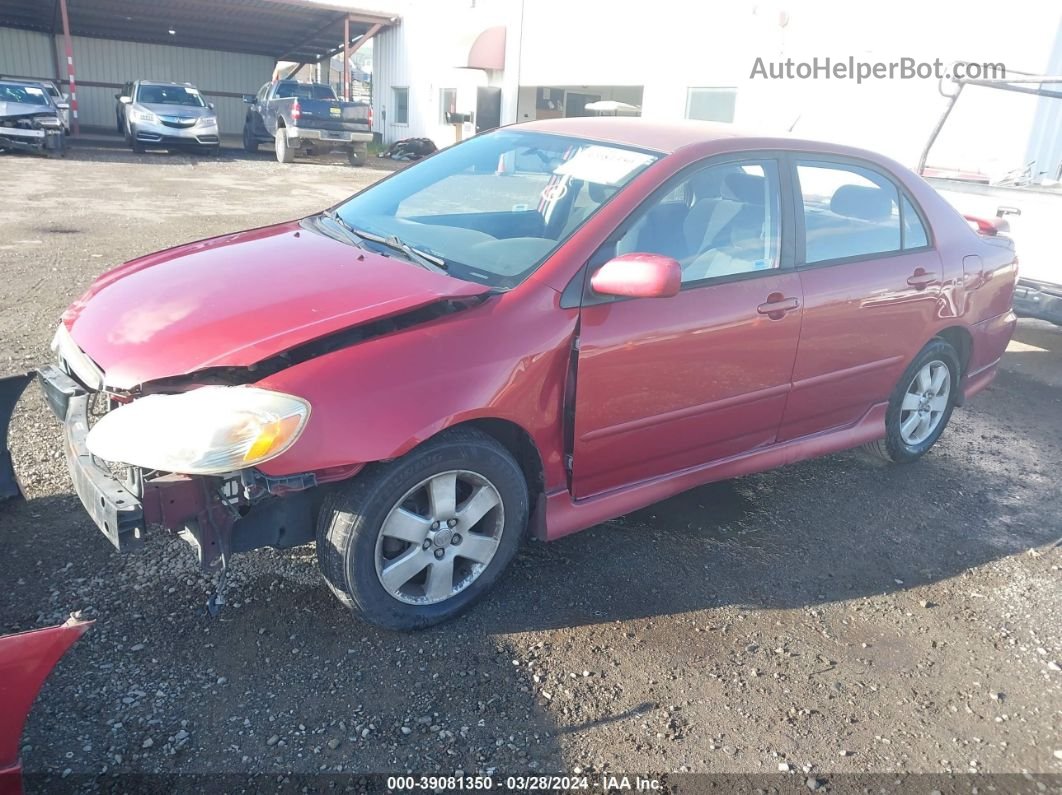 2004 Toyota Corolla S Red vin: 1NXBR32E14Z250110