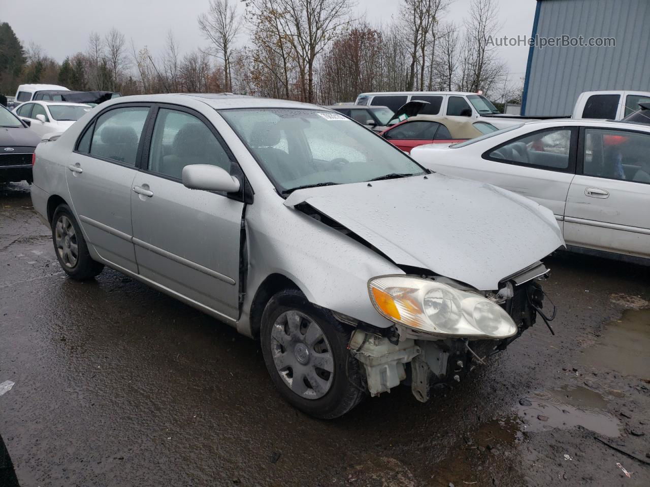 2004 Toyota Corolla Ce Silver vin: 1NXBR32E14Z260300