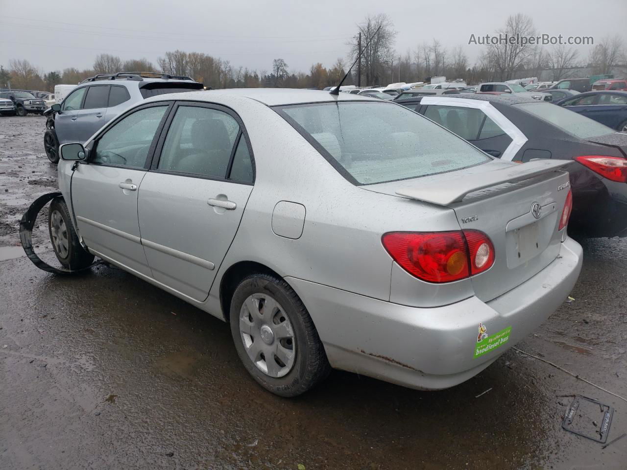 2004 Toyota Corolla Ce Silver vin: 1NXBR32E14Z260300