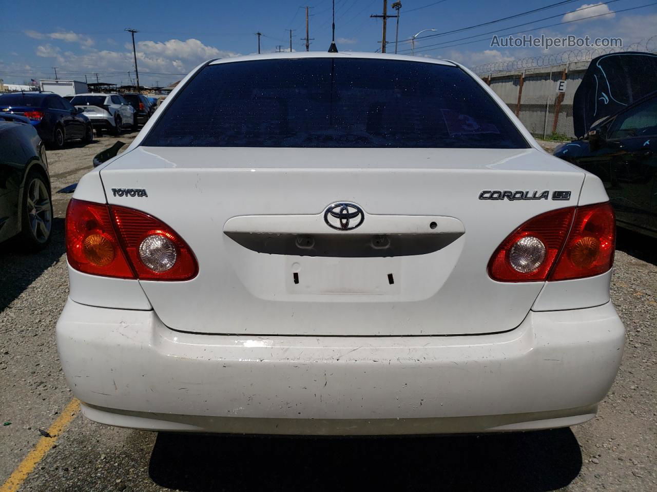 2004 Toyota Corolla Ce White vin: 1NXBR32E14Z272494