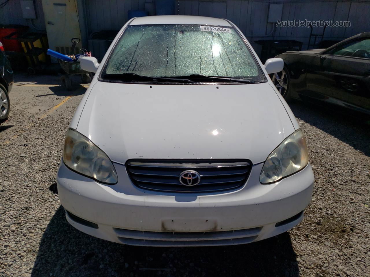 2004 Toyota Corolla Ce White vin: 1NXBR32E14Z272494