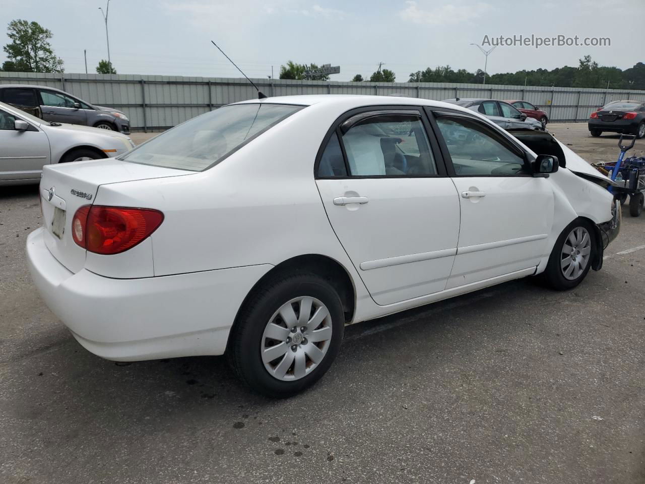 2004 Toyota Corolla Ce White vin: 1NXBR32E14Z273953