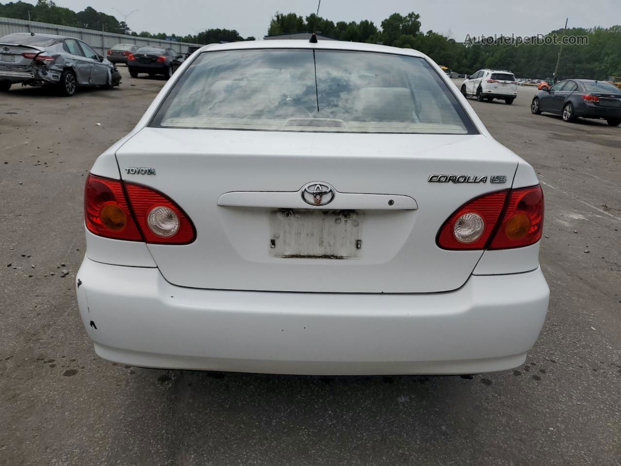 2004 Toyota Corolla Ce White vin: 1NXBR32E14Z273953