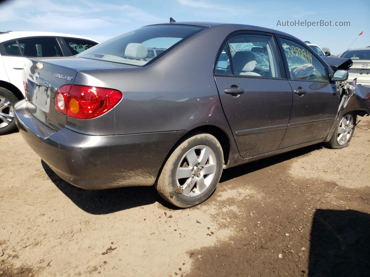 2004 Toyota Corolla Ce Gray vin: 1NXBR32E14Z280028