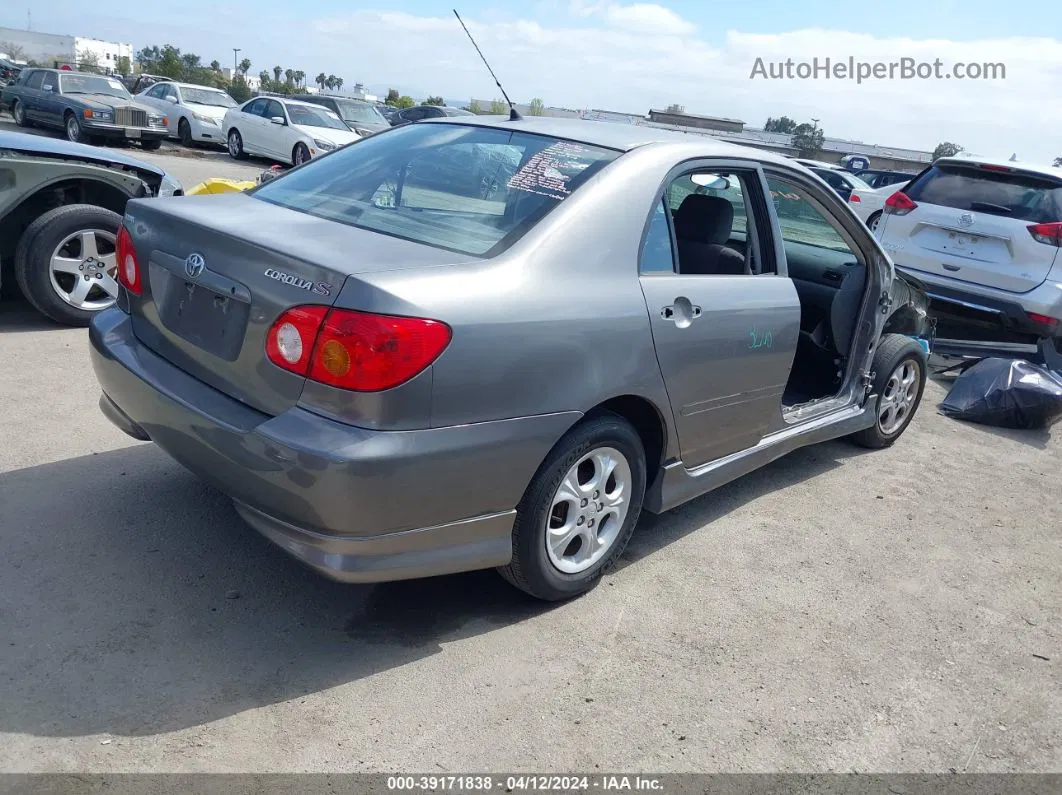 2004 Toyota Corolla S Gray vin: 1NXBR32E14Z313254