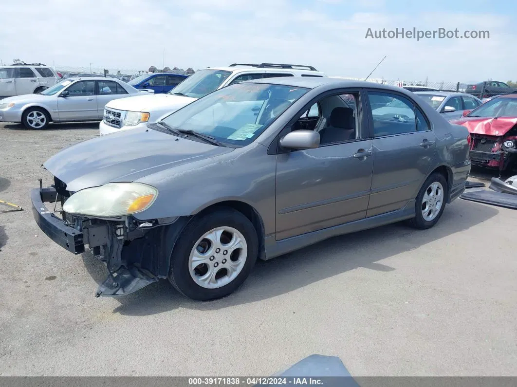 2004 Toyota Corolla S Gray vin: 1NXBR32E14Z313254