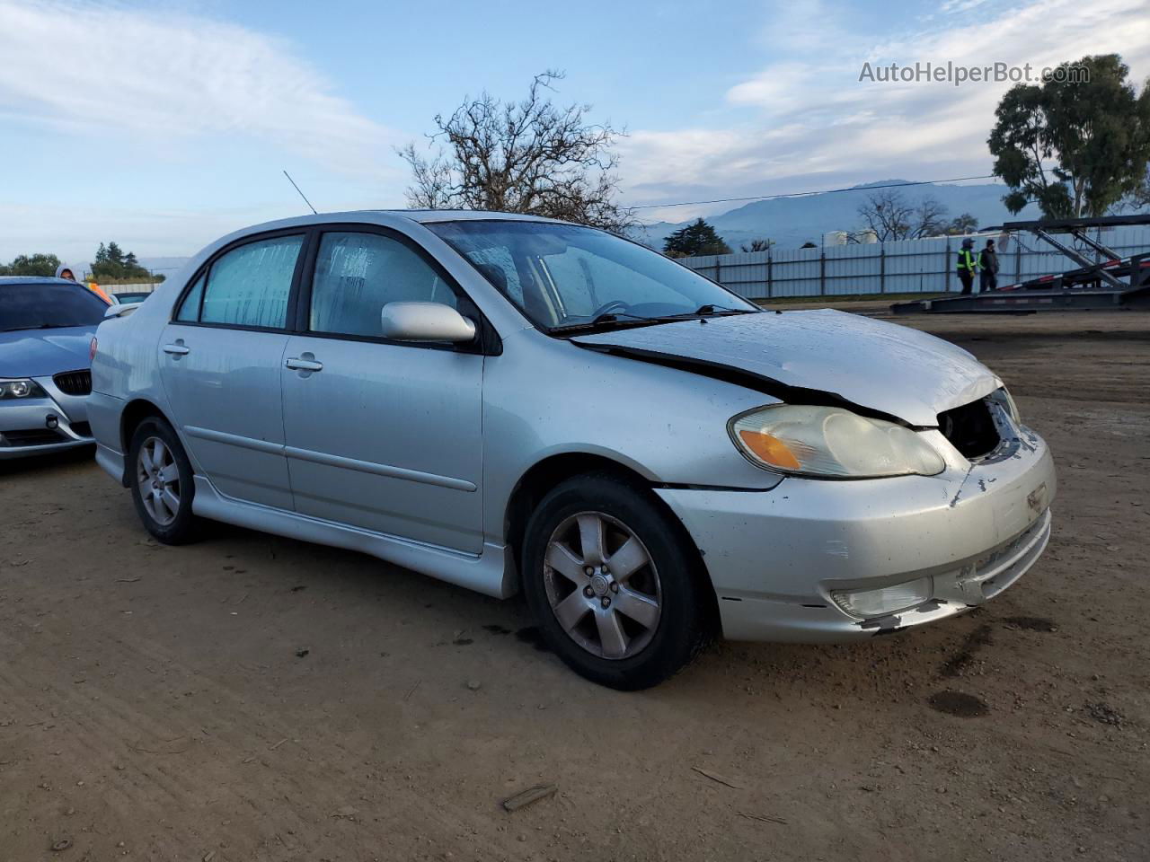 2004 Toyota Corolla Ce Silver vin: 1NXBR32E14Z323590