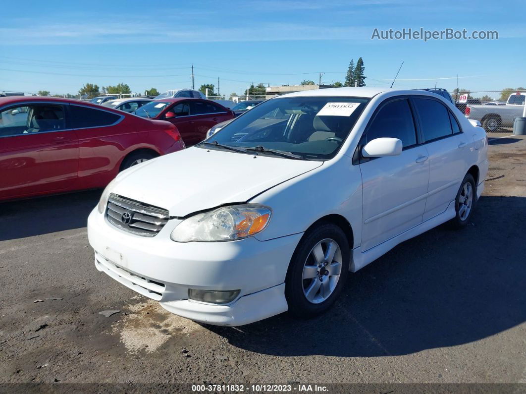 2004 Toyota Corolla Ce/s/le White vin: 1NXBR32E14Z330085