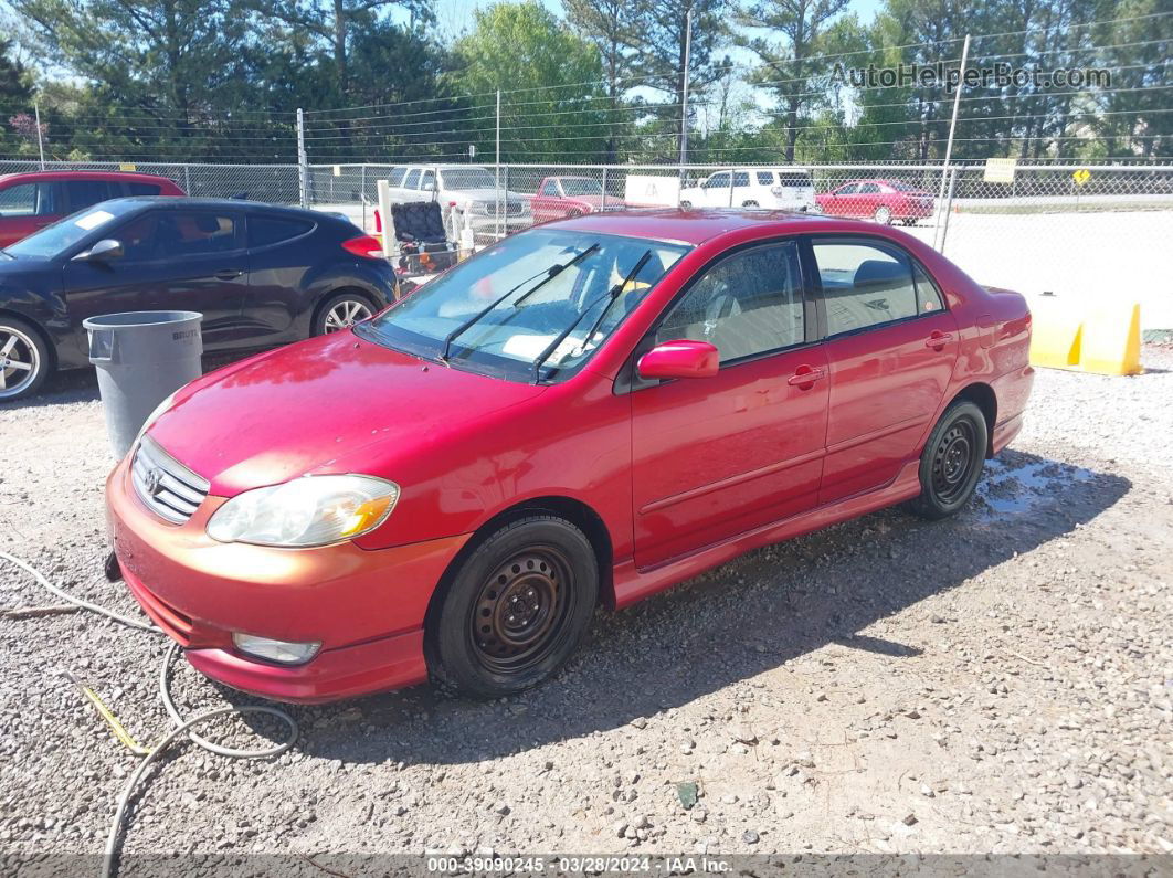 2004 Toyota Corolla S Orange vin: 1NXBR32E14Z340597