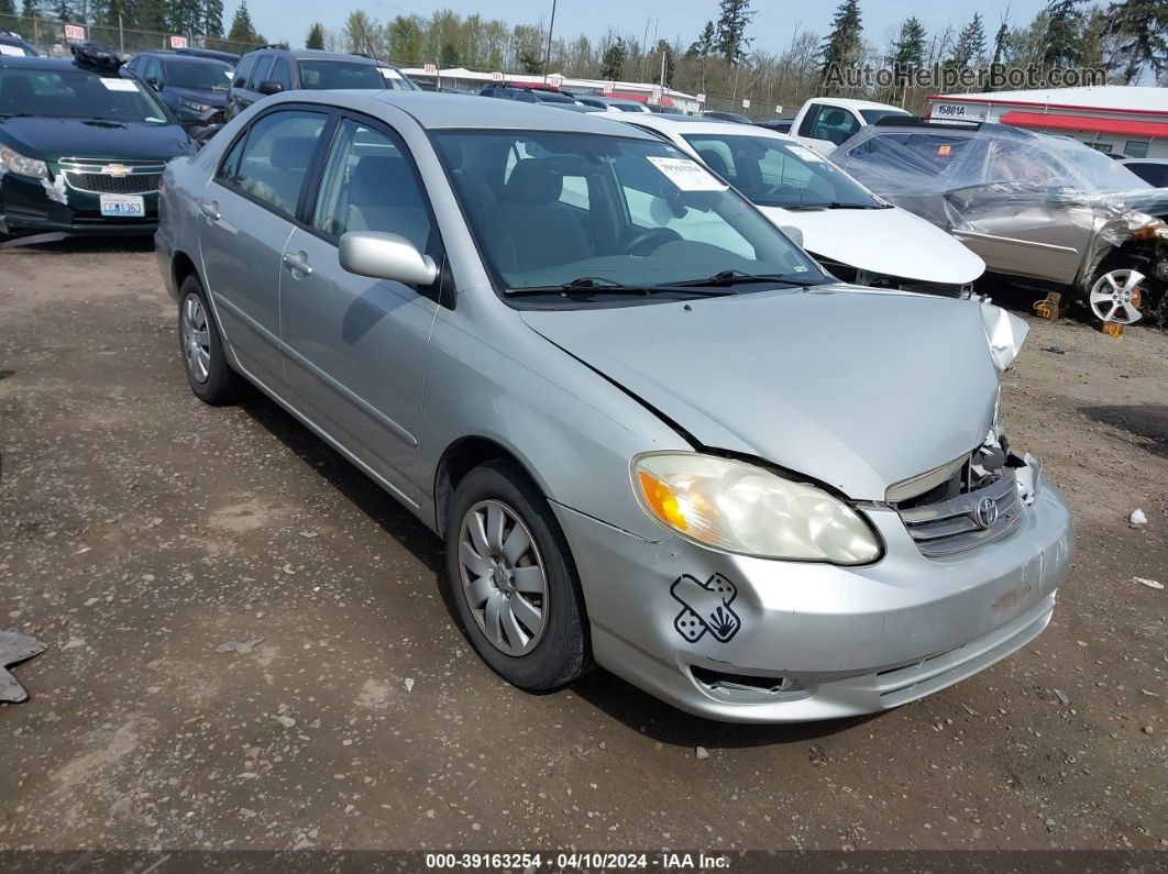 2004 Toyota Corolla Le Silver vin: 1NXBR32E14Z341975