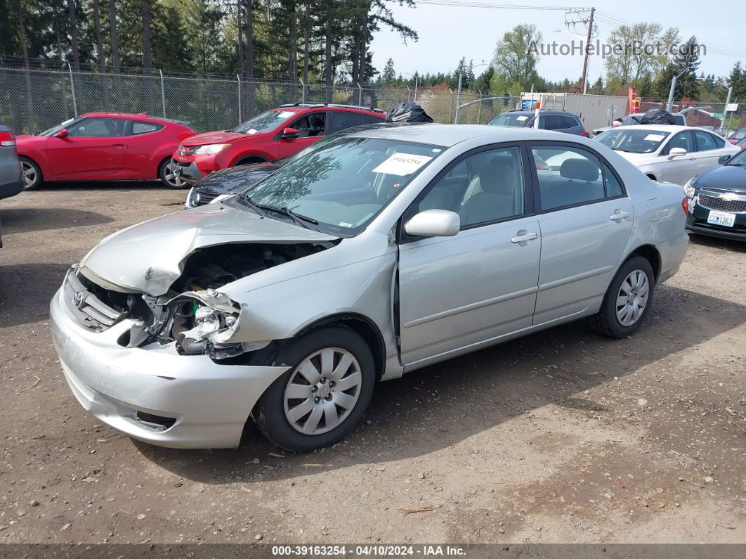 2004 Toyota Corolla Le Silver vin: 1NXBR32E14Z341975