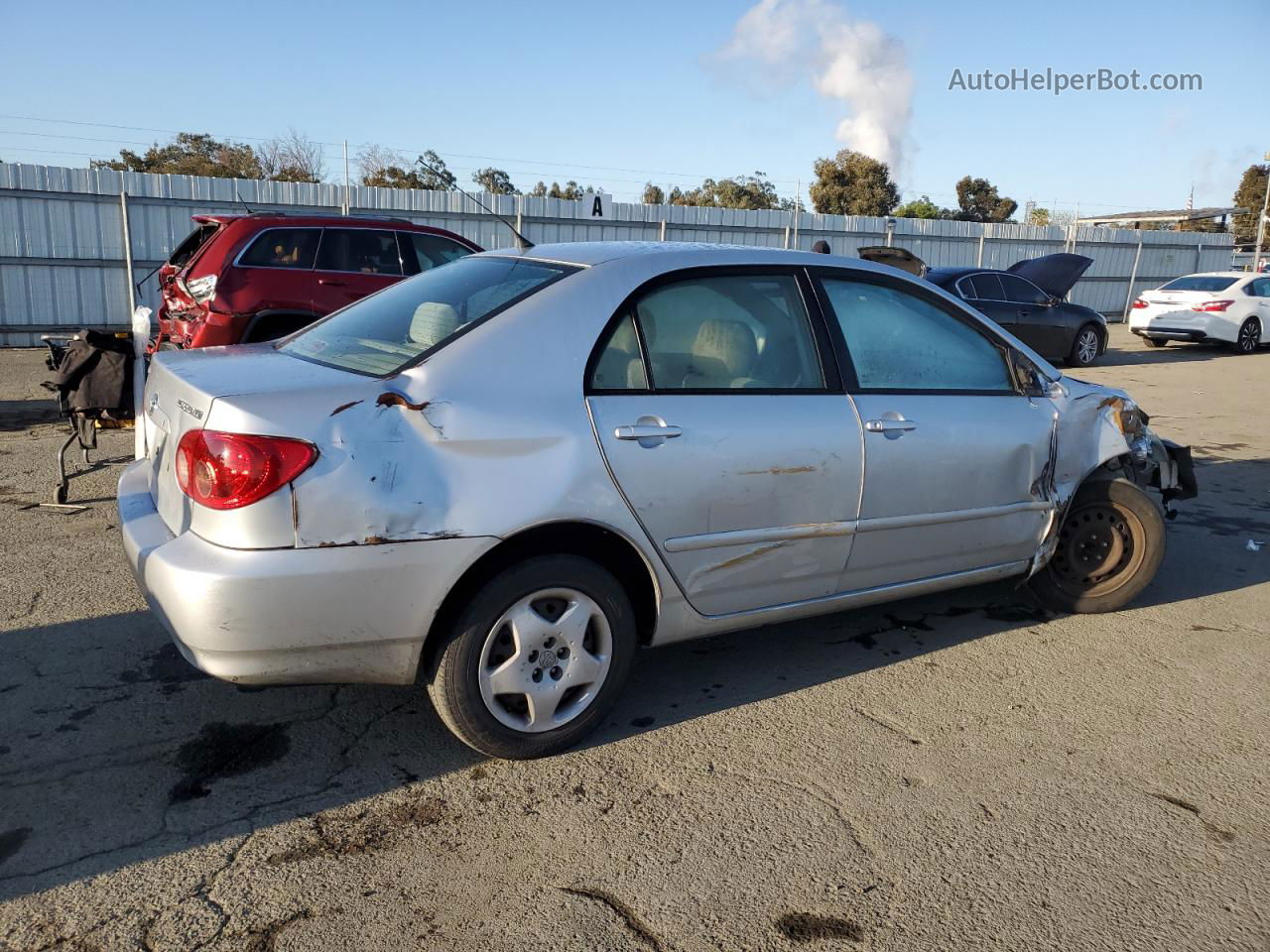 2005 Toyota Corolla Ce Silver vin: 1NXBR32E15Z451975