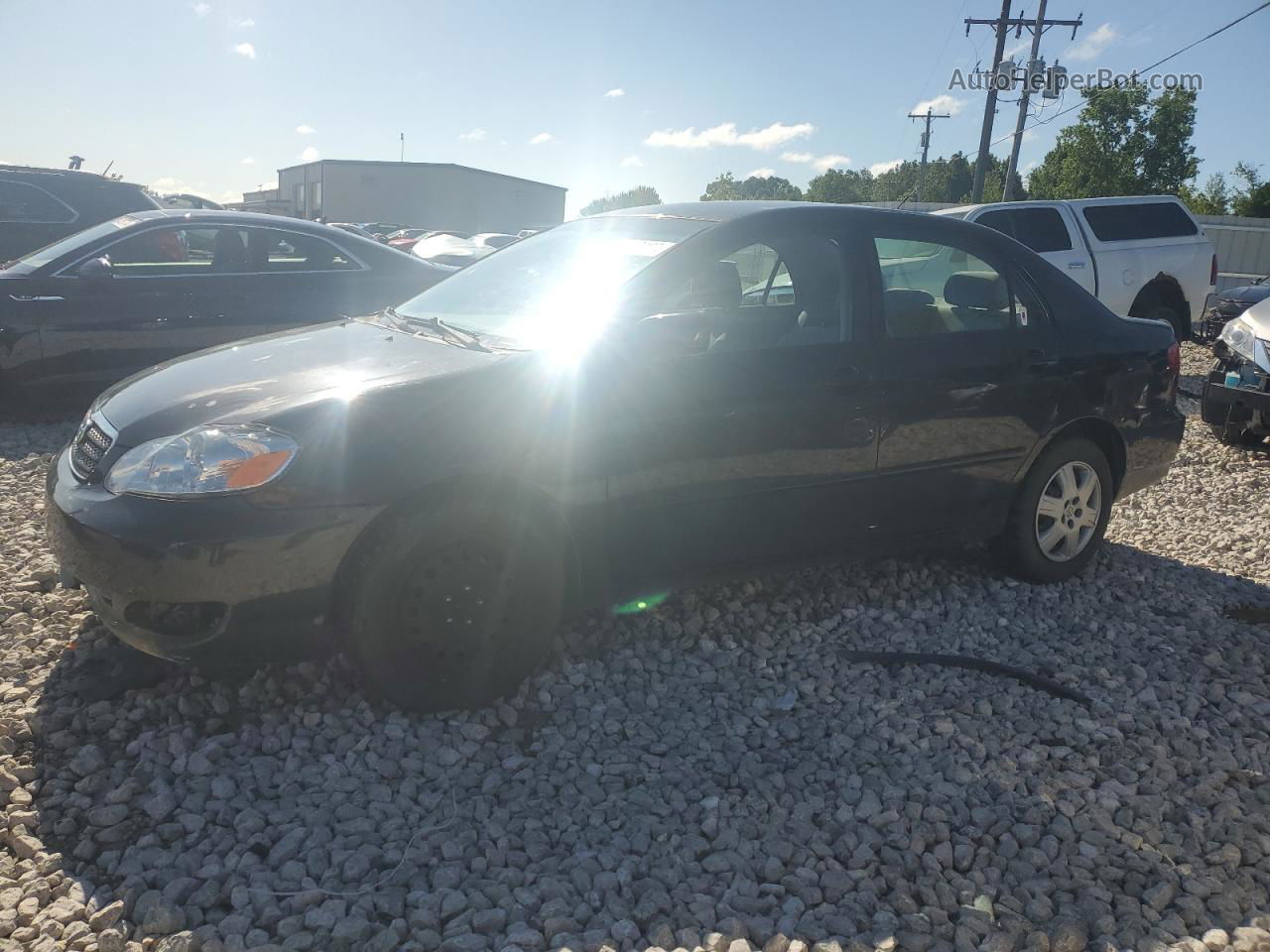 2005 Toyota Corolla Ce Black vin: 1NXBR32E15Z485317