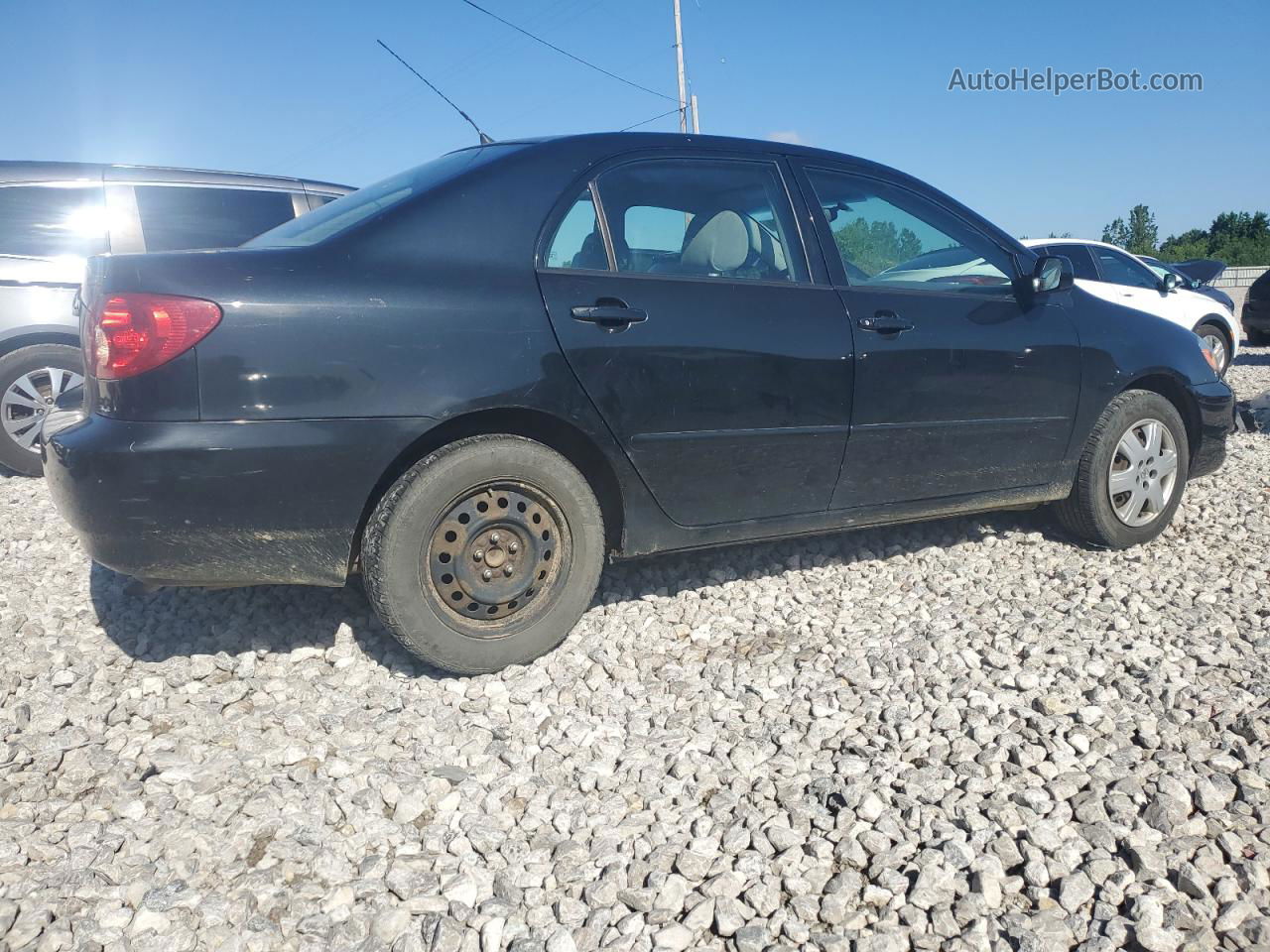 2005 Toyota Corolla Ce Black vin: 1NXBR32E15Z485317