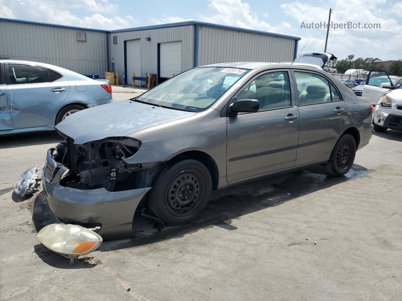 2008 Toyota Corolla Ce Gray vin: 1NXBR32E18Z029922