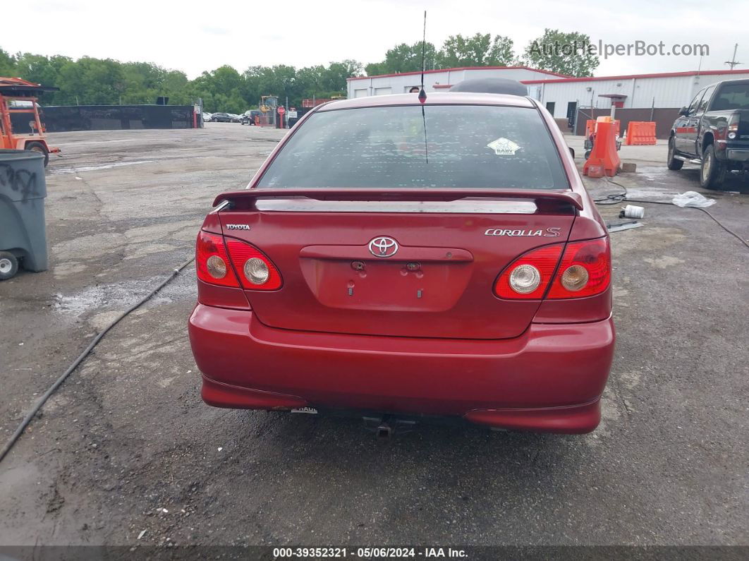 2008 Toyota Corolla S Red vin: 1NXBR32E18Z032030