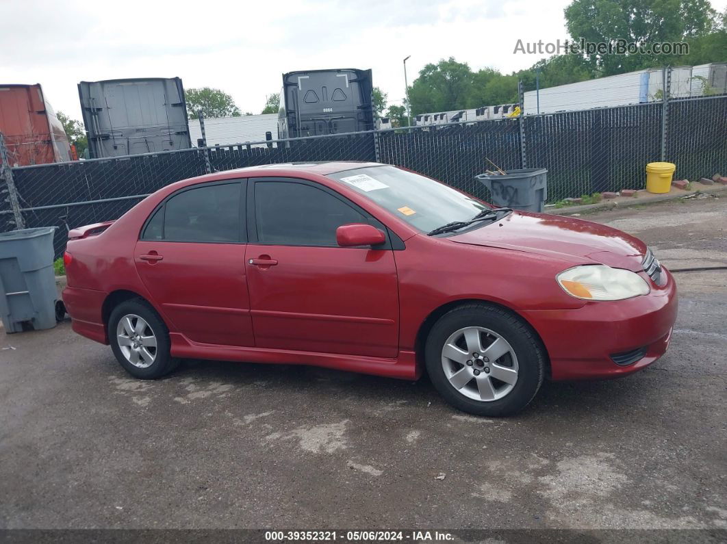 2008 Toyota Corolla S Red vin: 1NXBR32E18Z032030