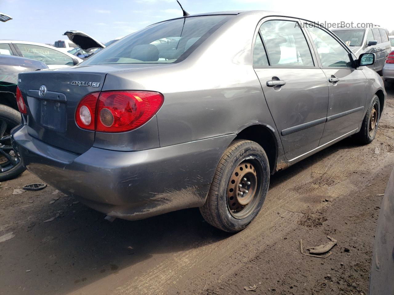 2008 Toyota Corolla Ce Серый vin: 1NXBR32E18Z037969