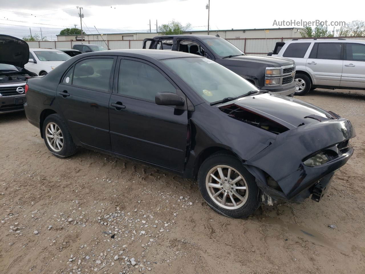 2008 Toyota Corolla Ce Black vin: 1NXBR32E18Z954670