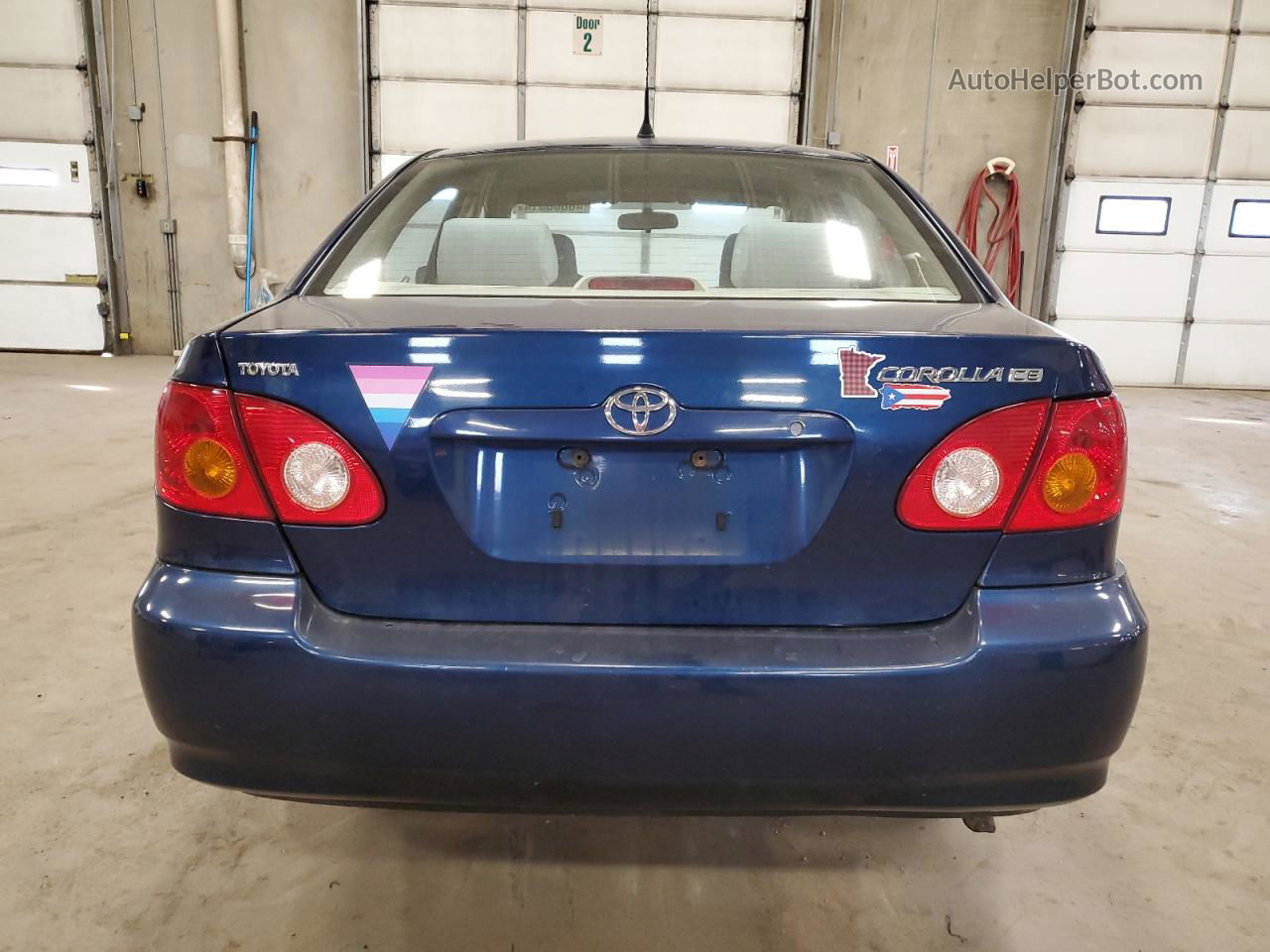 2003 Toyota Corolla Ce Blue vin: 1NXBR32E23Z021689