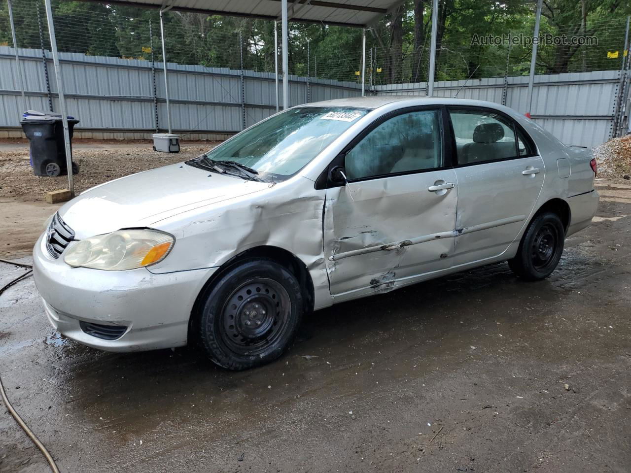 2003 Toyota Corolla Ce Silver vin: 1NXBR32E23Z040744