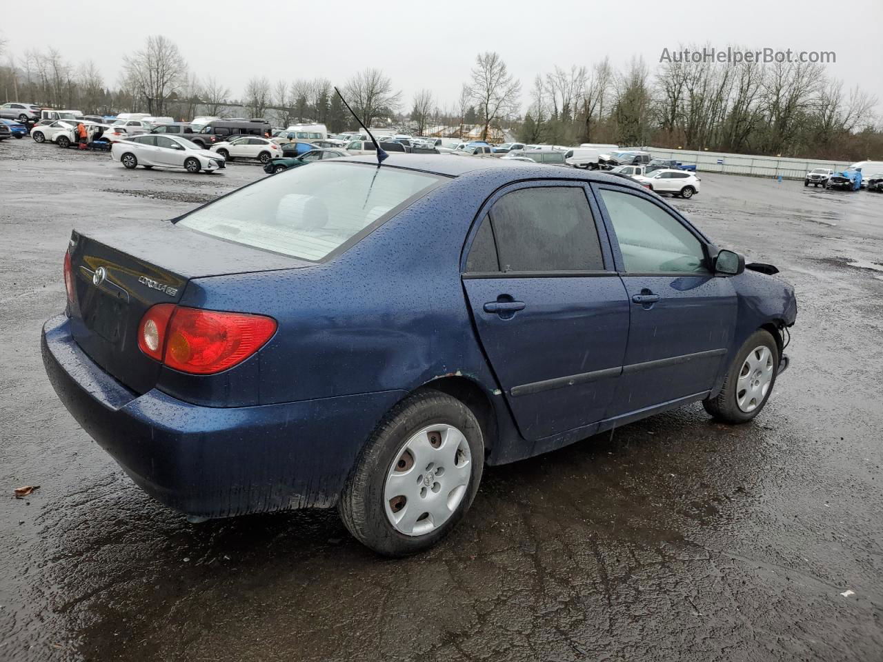 2003 Toyota Corolla Ce Blue vin: 1NXBR32E23Z074389