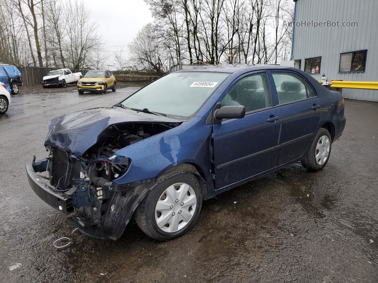 2003 Toyota Corolla Ce Blue vin: 1NXBR32E23Z074389