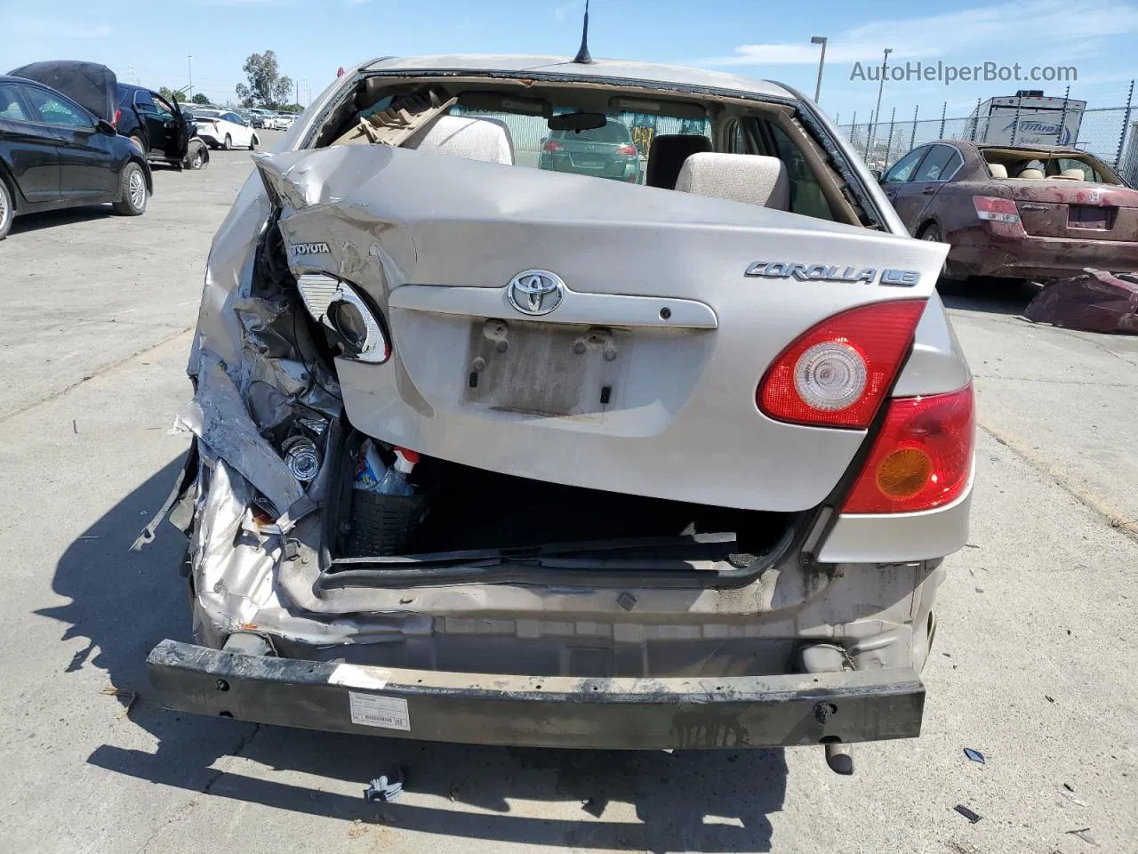 2003 Toyota Corolla Ce Beige vin: 1NXBR32E23Z089250