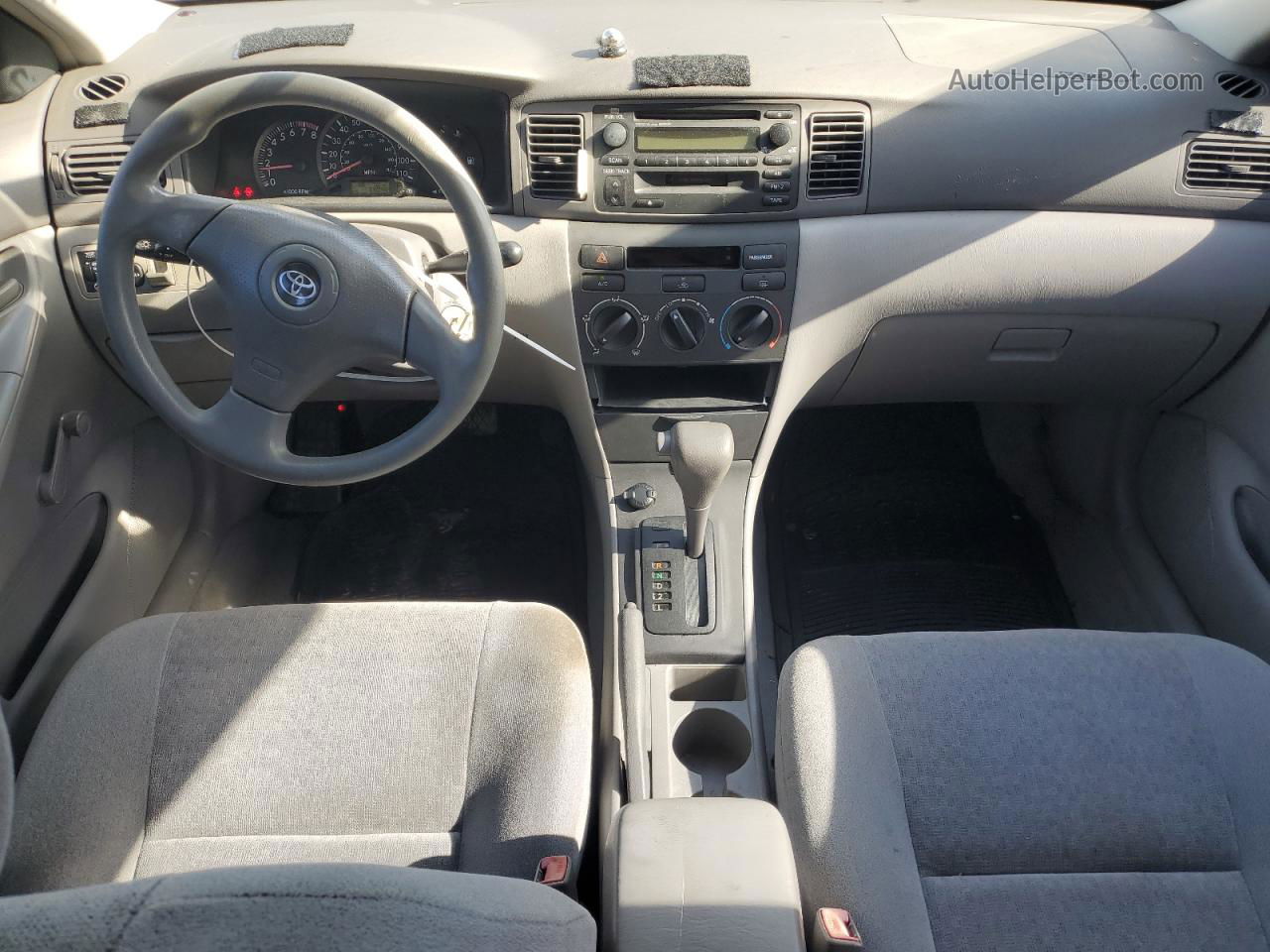 2003 Toyota Corolla Ce Gray vin: 1NXBR32E23Z140617