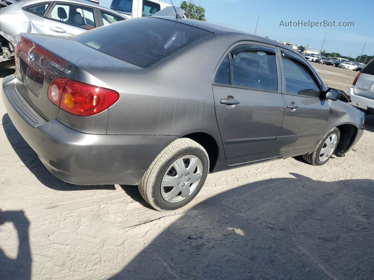 2003 Toyota Corolla Ce Gray vin: 1NXBR32E23Z140617