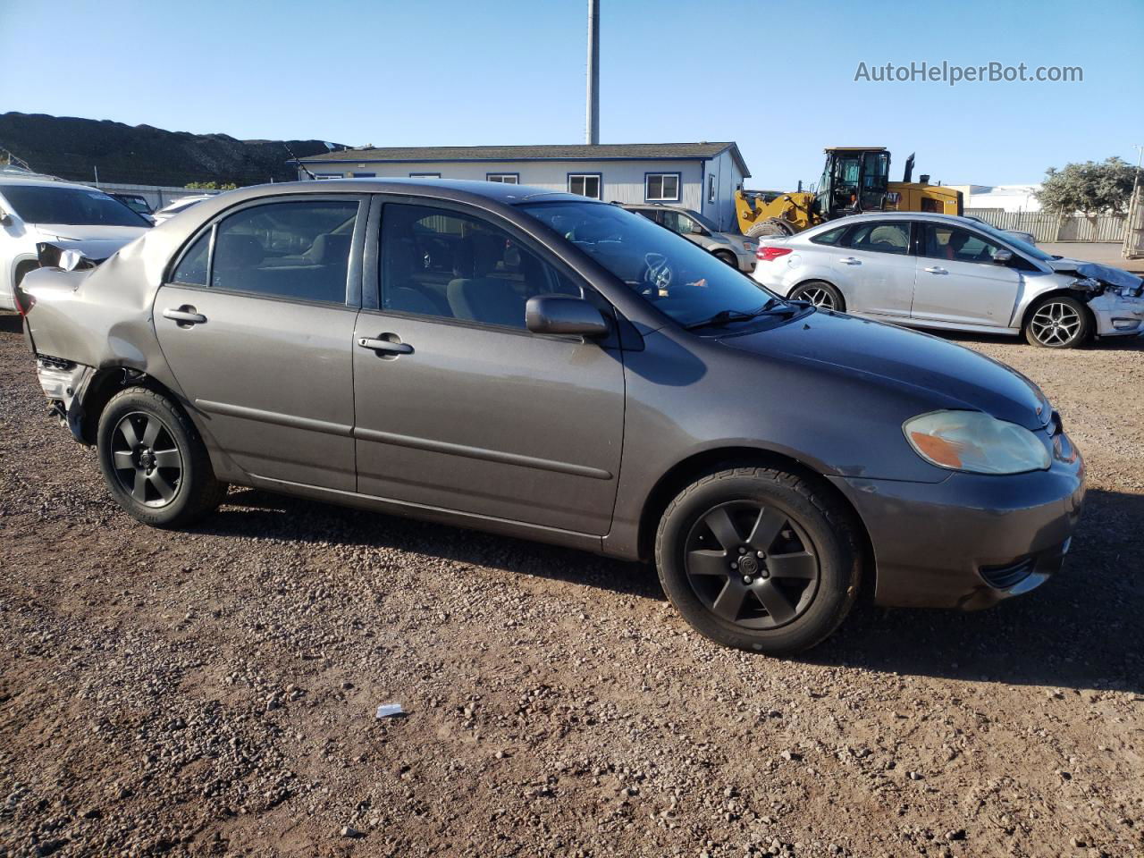 2003 Toyota Corolla Ce Gray vin: 1NXBR32E23Z177974