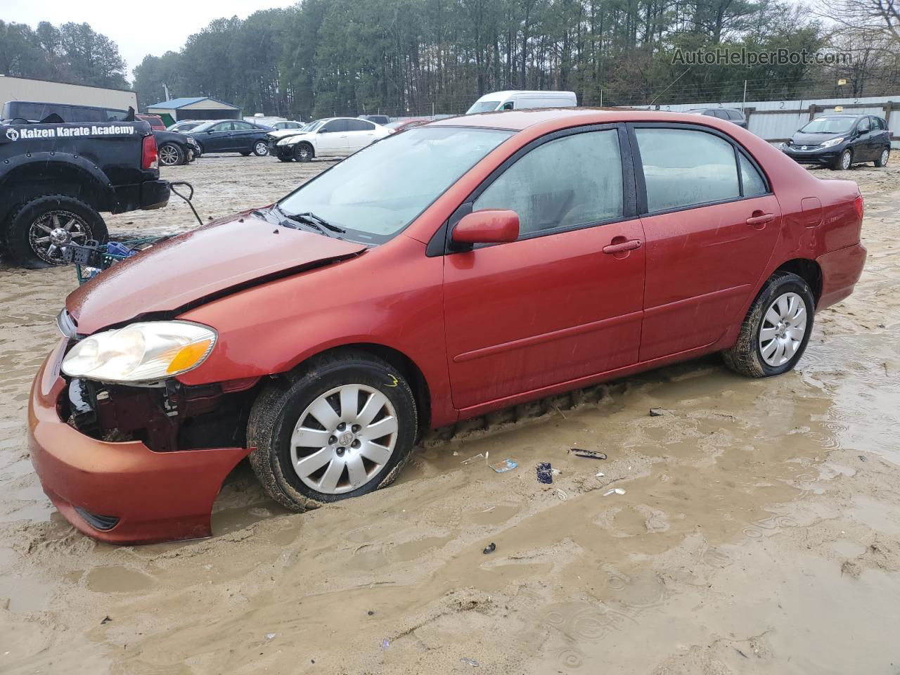 2004 Toyota Corolla Ce Burgundy vin: 1NXBR32E24Z215138