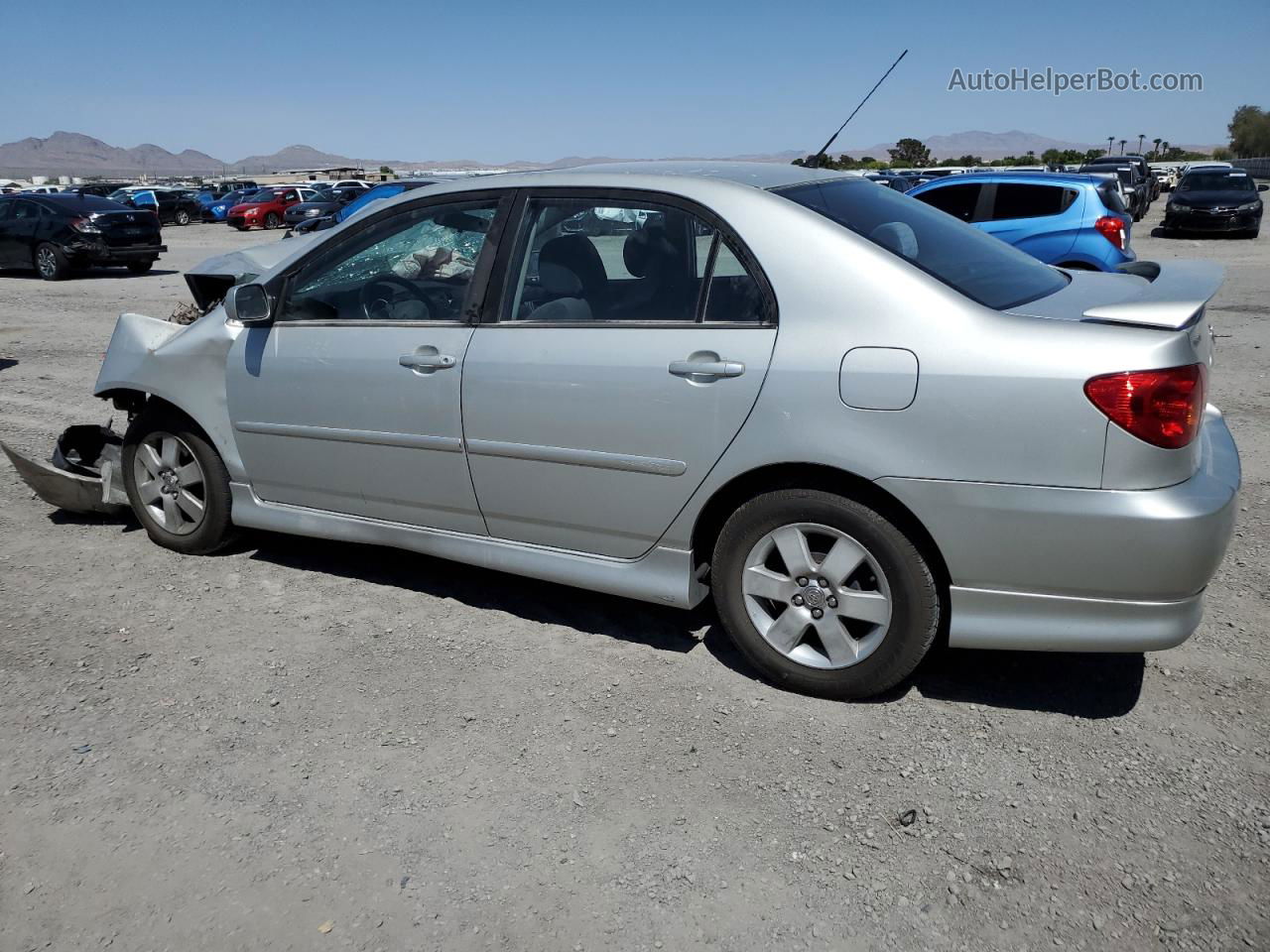 2004 Toyota Corolla Ce Silver vin: 1NXBR32E24Z225748