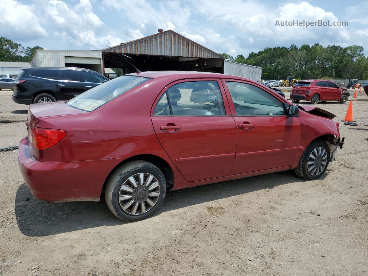 2004 Toyota Corolla Ce Red vin: 1NXBR32E24Z273668