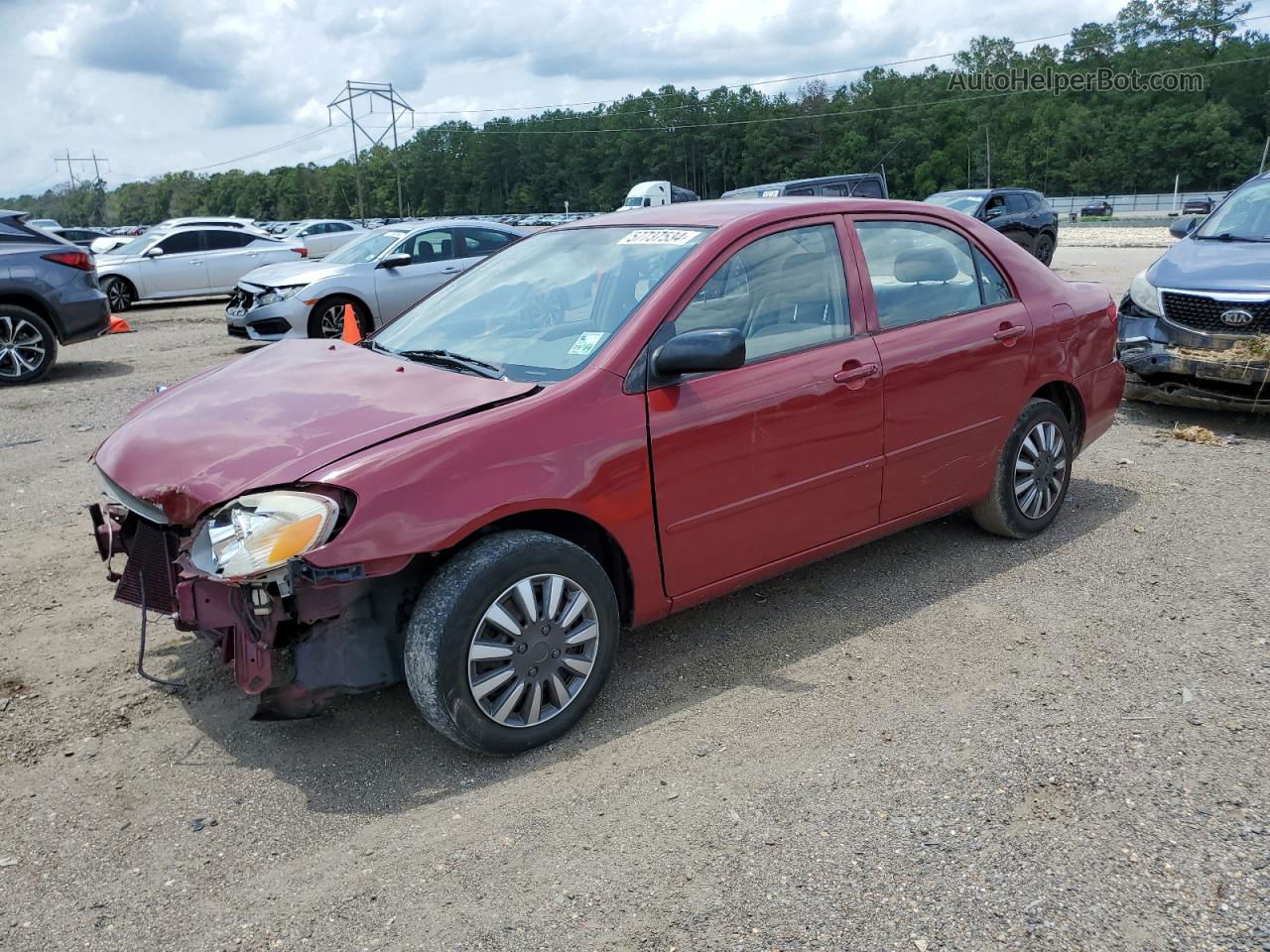 2004 Toyota Corolla Ce Красный vin: 1NXBR32E24Z273668