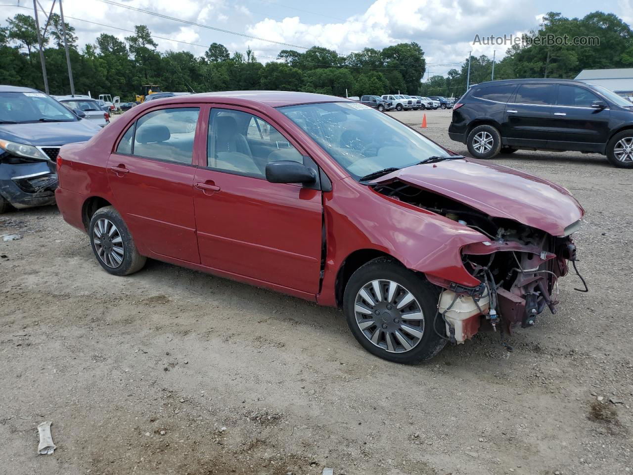 2004 Toyota Corolla Ce Красный vin: 1NXBR32E24Z273668