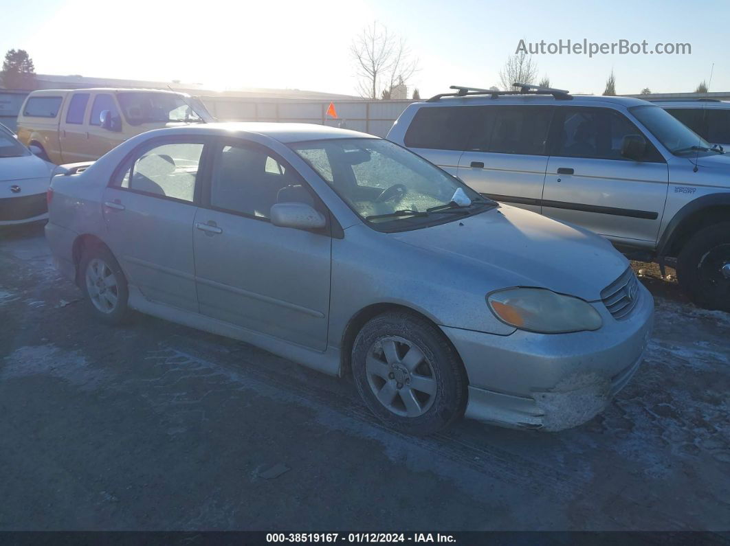 2004 Toyota Corolla S Silver vin: 1NXBR32E24Z290891