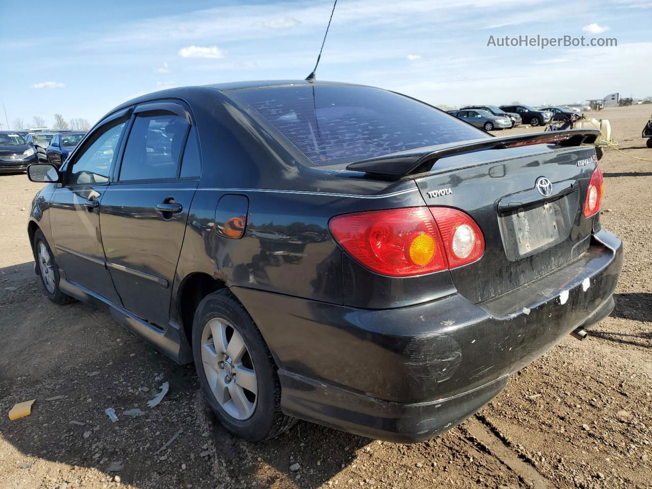 2004 Toyota Corolla Ce Black vin: 1NXBR32E24Z317846