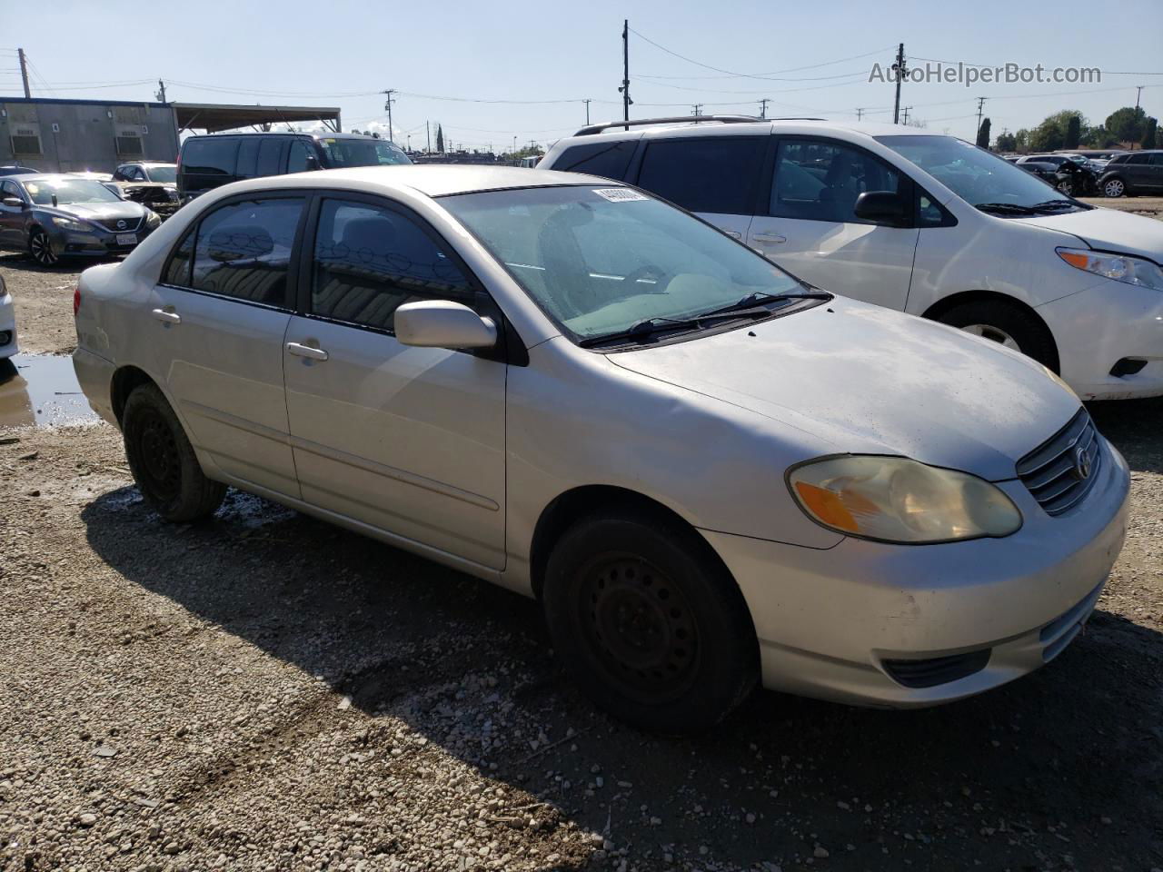 2004 Toyota Corolla Ce Silver vin: 1NXBR32E24Z333125