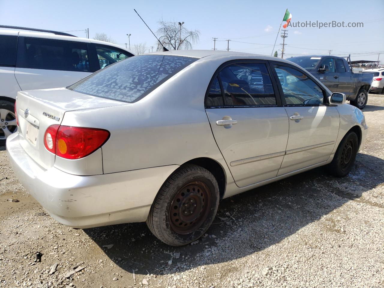 2004 Toyota Corolla Ce Silver vin: 1NXBR32E24Z333125