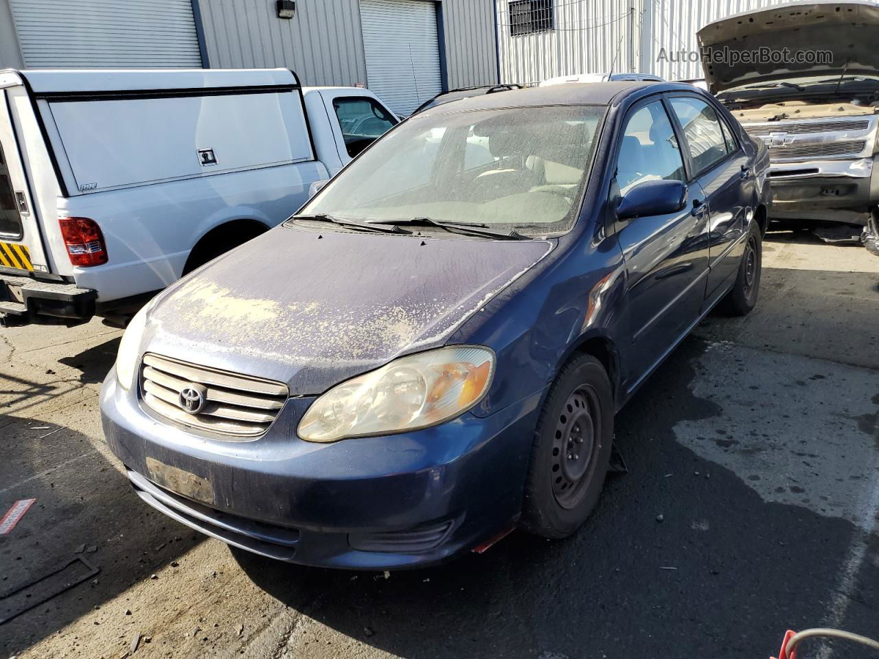 2004 Toyota Corolla Ce Blue vin: 1NXBR32E24Z335960