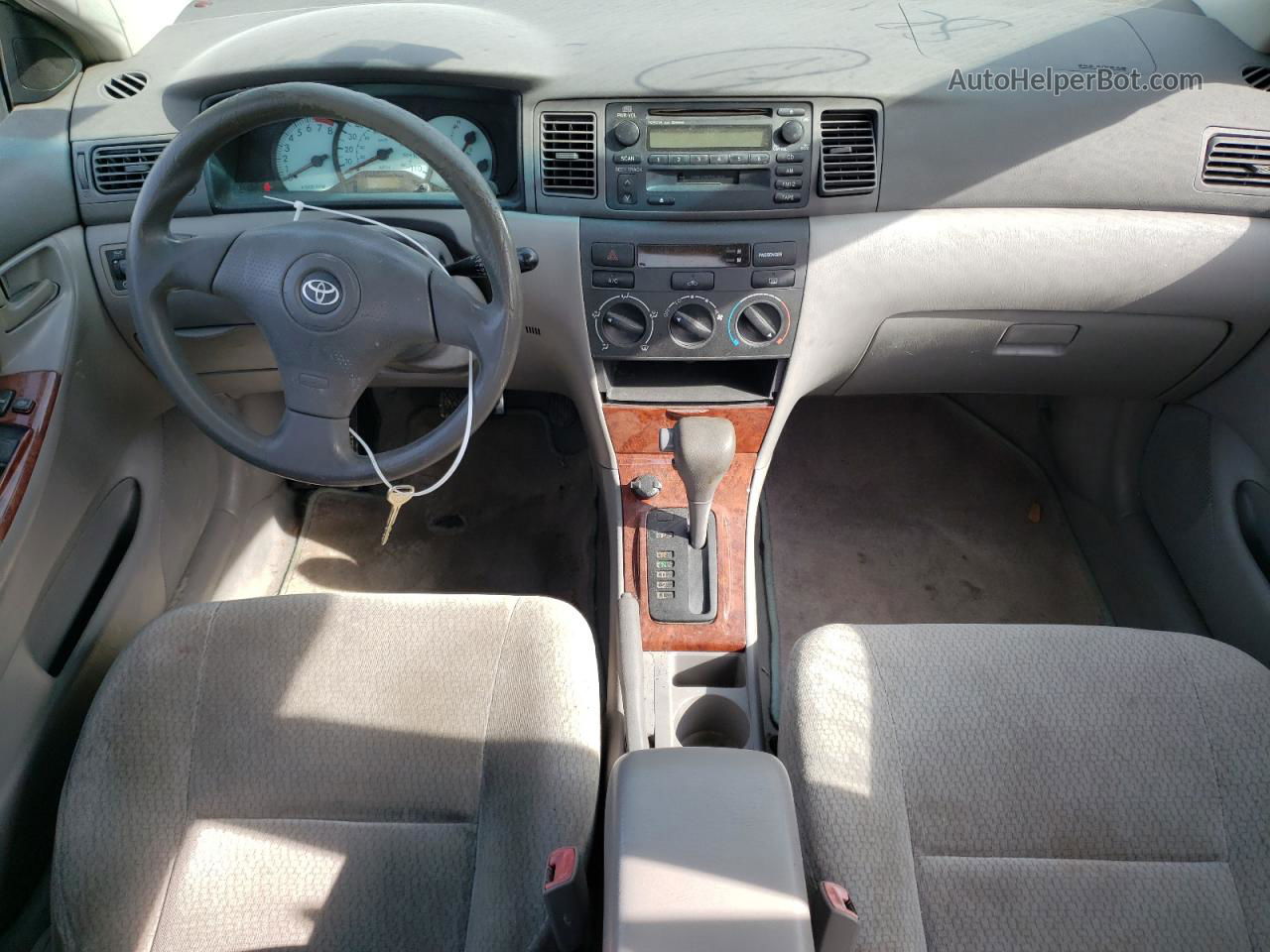 2004 Toyota Corolla Ce Серый vin: 1NXBR32E24Z339653