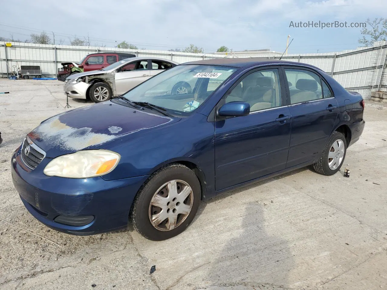 2005 Toyota Corolla Ce Blue vin: 1NXBR32E25Z414269