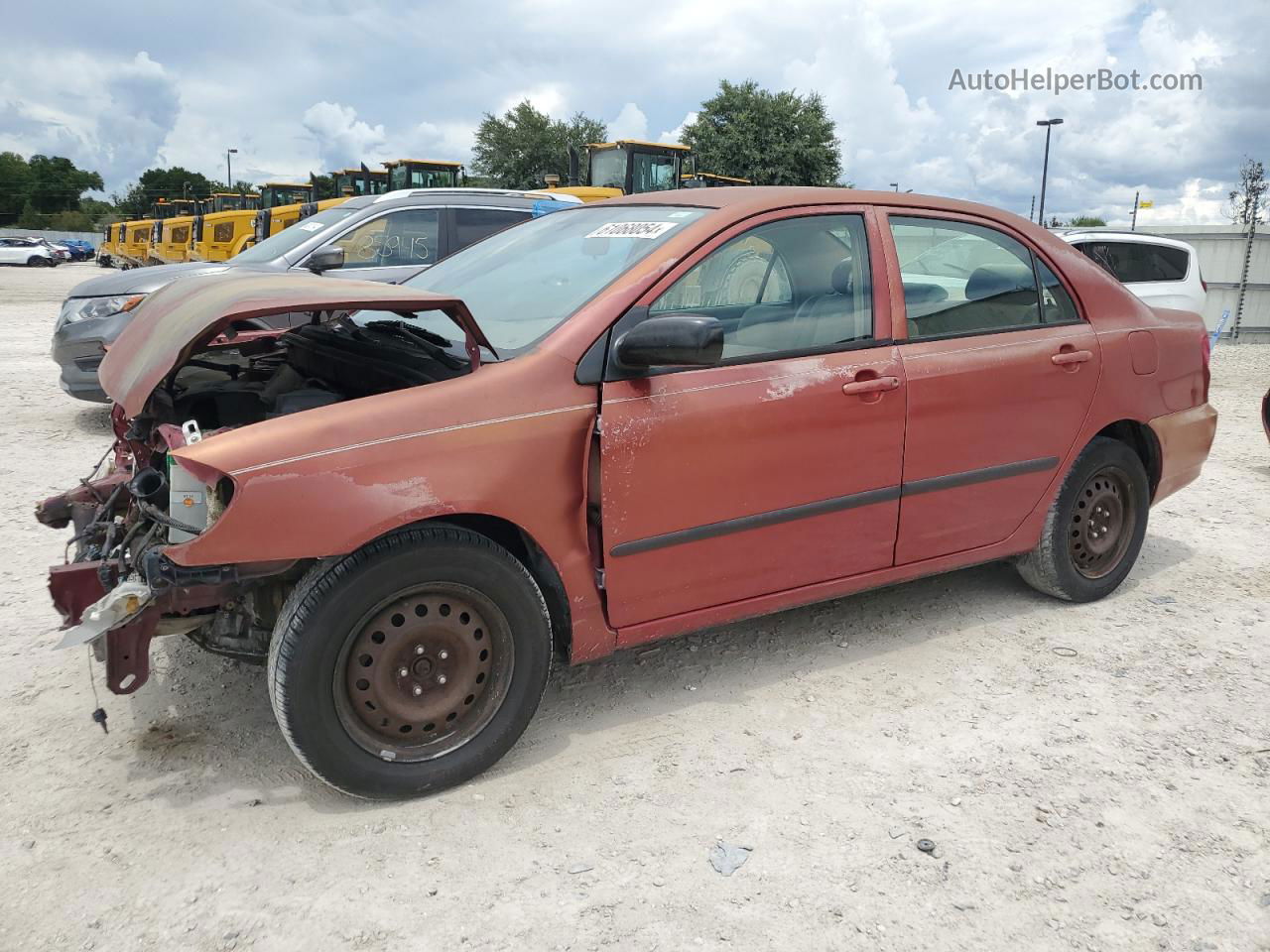 2005 Toyota Corolla Ce Burgundy vin: 1NXBR32E25Z503386