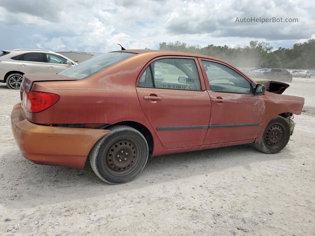 2005 Toyota Corolla Ce Burgundy vin: 1NXBR32E25Z503386